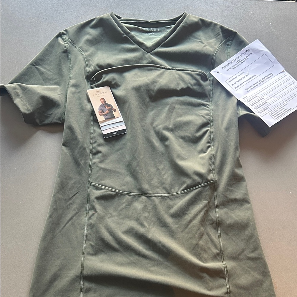 Olive Green Short Sleeve Lalabu Dad Tee